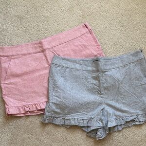 LOFT Pink and Gray Women Shorts